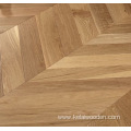 European oak chevron hardwood fishbone flooring